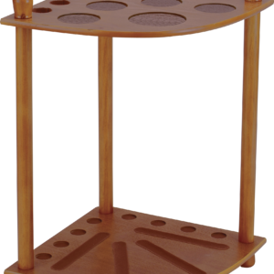 Standard 8 Cue Corner Floor Rack - Honey Standard 8 Cue Corner Floor Rack - Honey